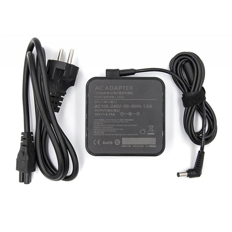 Блок живлення до ноутбуку PowerPlant ASUS 220V, 19V 90W 4.74A (5.5*2.5) wall mount (WM-AS90F5525) - фото 1