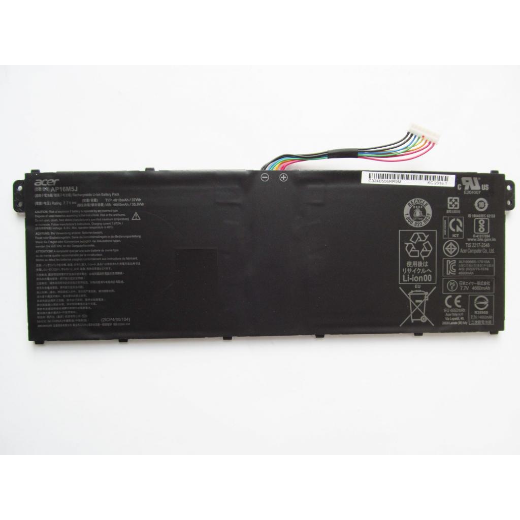 Акумулятор до ноутбука Acer AP16M5J Aspire A315/A515, 4810mAh (37Wh), 4cell, 7.7V, Li-io (A47434) Акумулятор до ноутбука Acer AP16M5J Aspire A315/A515, 4810mAh (37Wh), 4cell, 7.7V, Li-io (A47434)