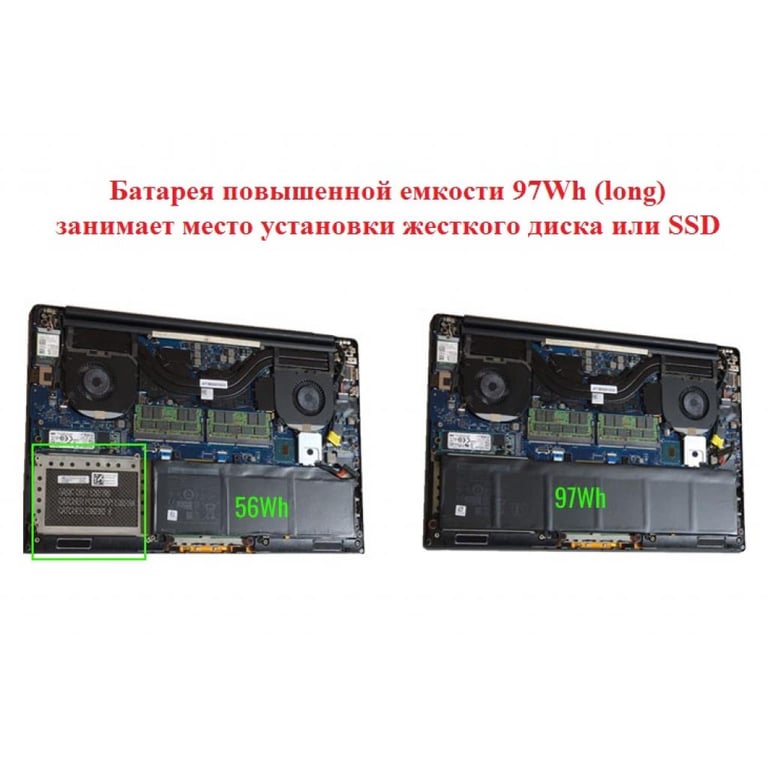Акумулятор до ноутбука Dell XPS 15-9550 (long) 4GVGH, 84Wh (7260mAh), 6cell, 11.4V, Li-i (A47245) - фото 5