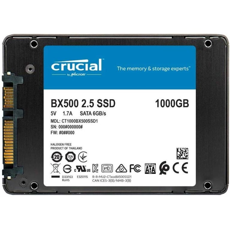 Накопичувач SSD 2.5" 1TB Micron (CT1000BX500SSD1) - фото 2