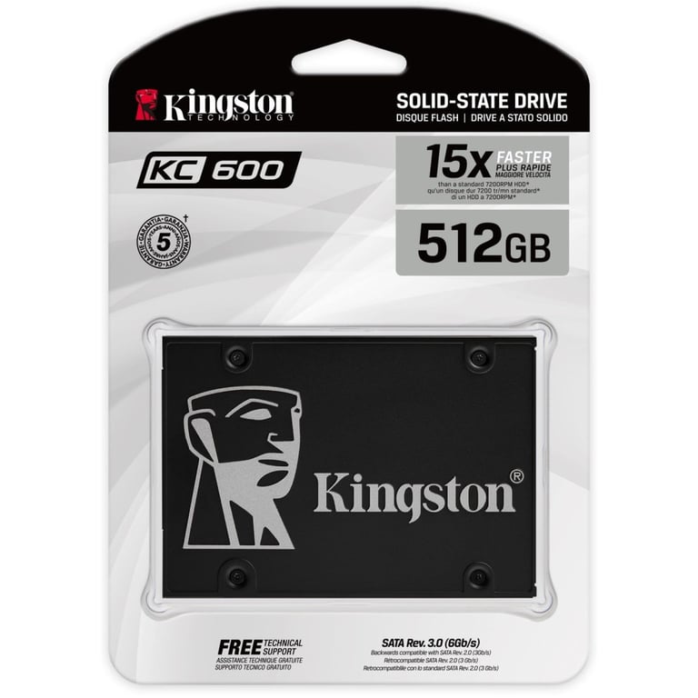 Накопичувач SSD 2.5" 512GB Kingston (SKC600/512G) - фото 3