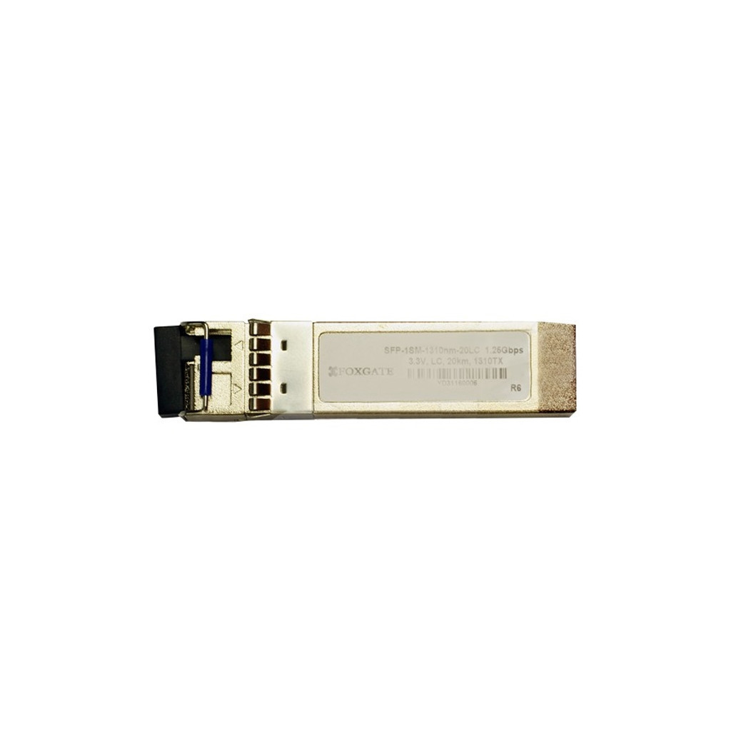 Модуль SFP FoxGate WDM, 1.0 G, 20 км, SC SM, TX1550 нм, DDM (SFPd-1SM-1550nm-20SC) Модуль SFP FoxGate WDM, 1.0 G, 20 км, SC SM, TX1550 нм, DDM (SFPd-1SM-1550nm-20SC)