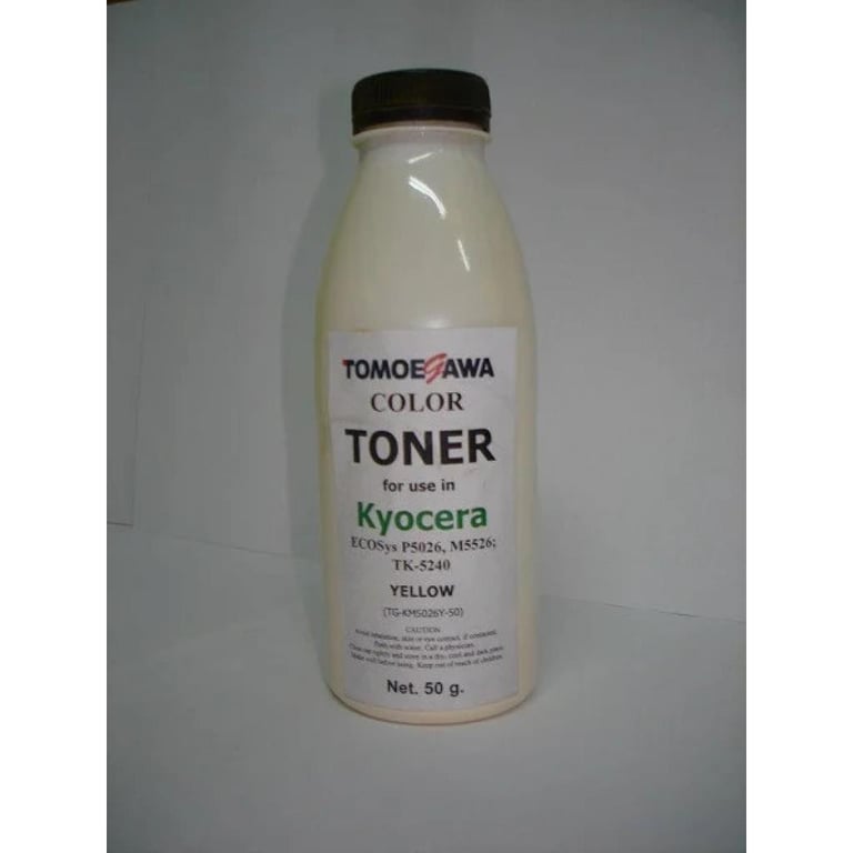 Тонер KYOCERA TK-5240 (50г) Yellow Tomoegawa (TG-KM5026Y-50) - фото 1