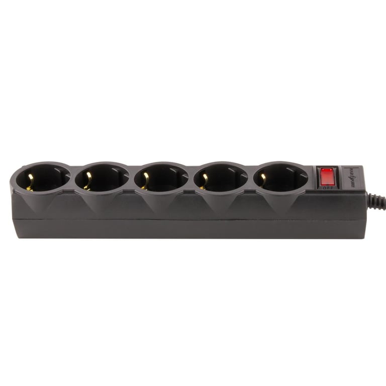 Мережевий фільтр живлення LogicPower LP-X5 PREMIUM, 3m black (9584) - фото 2