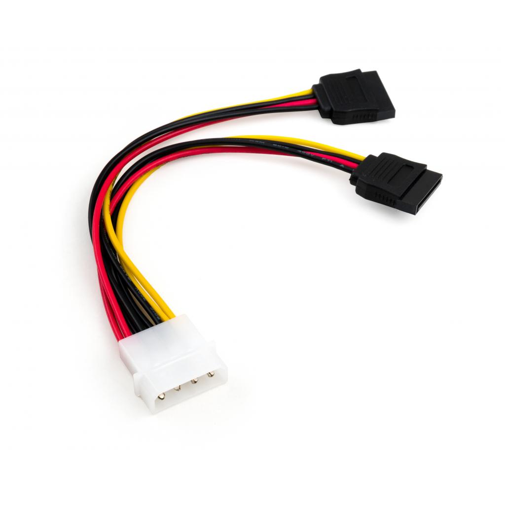 Кабель живлення SATA power 0.2m 2 connectors Vinga (VCPSATA2PW2) - головне фото