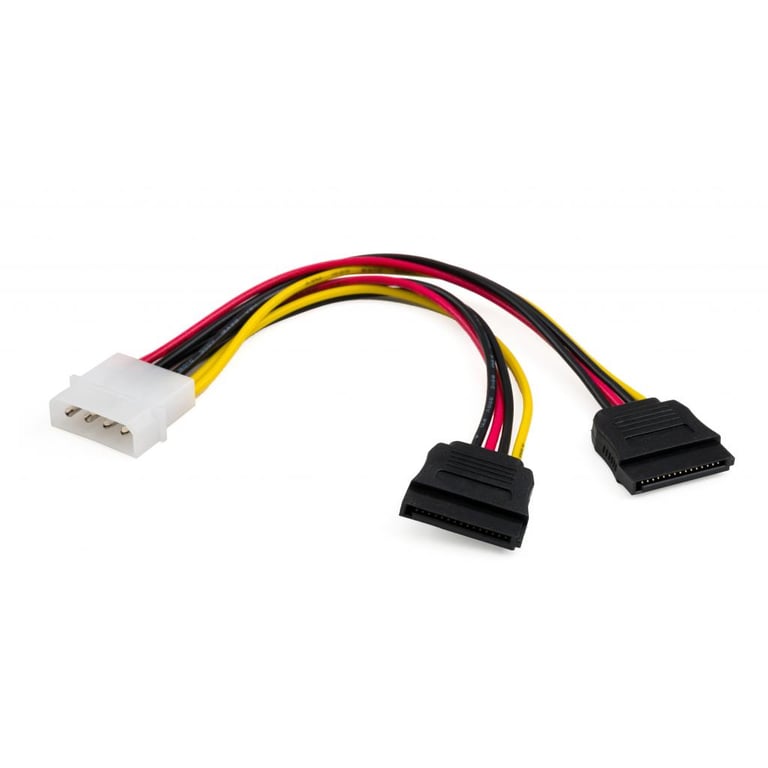 Кабель живлення SATA power 0.2m 2 connectors Vinga (VCPSATA2PW2) - фото 2