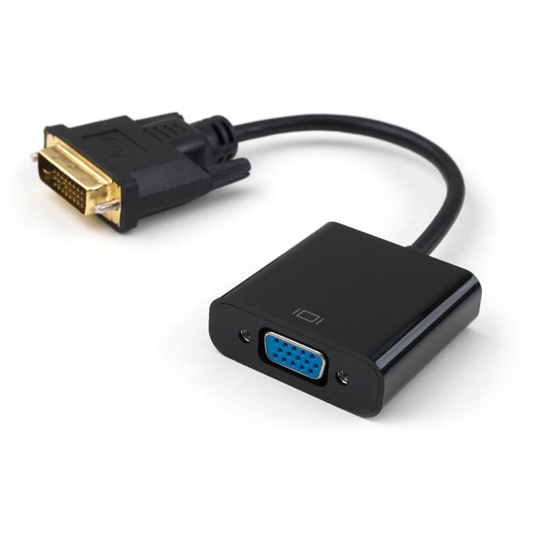 Перехідник DVI 24+1 M to VGA F 1080p Vinga (VCPDVI241VGA) - фото 1