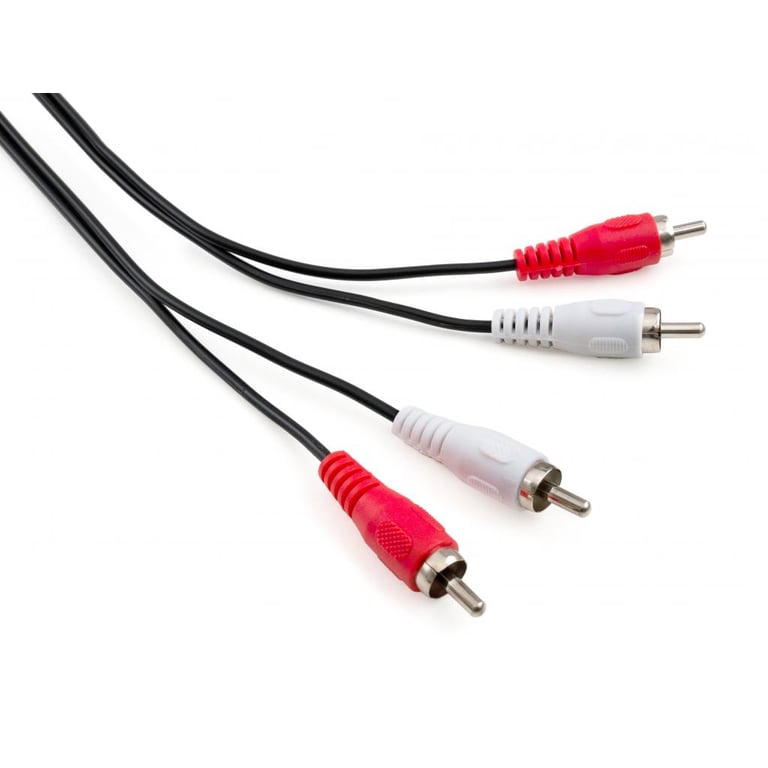 Кабель мультимедійний 2xRCA M to 2xRCA M 1.8m Vinga (VCP2RCA1.8) - фото 1