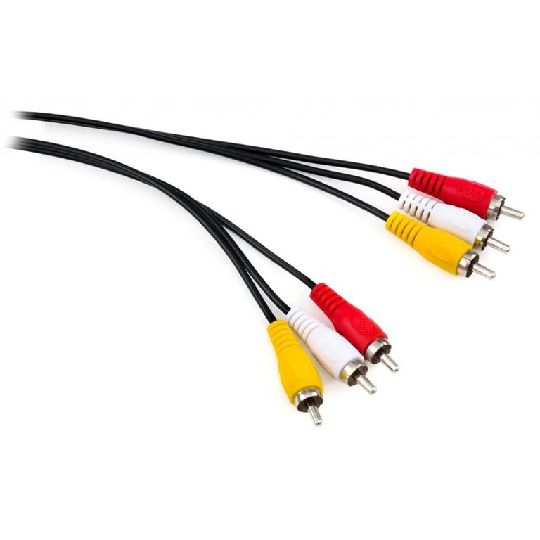 Кабель мультимедійний 3RCA to 3RCA 1.8m Vinga (VCP3RCA1.8) - фото 1