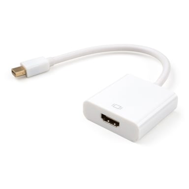 Перехідник Mini Display port M to HDMI F white Vinga (VCPMDPHDMIWH) - фото 1