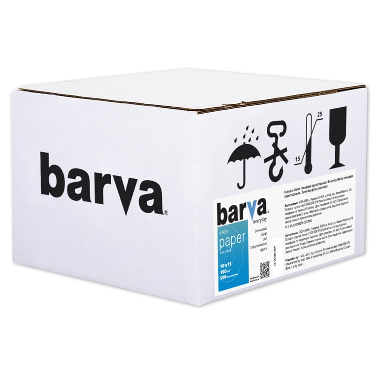 Фотопапір Barva 10×15, 180 g/m2, Everyday, Glossy 500с (IP-CE180-289)