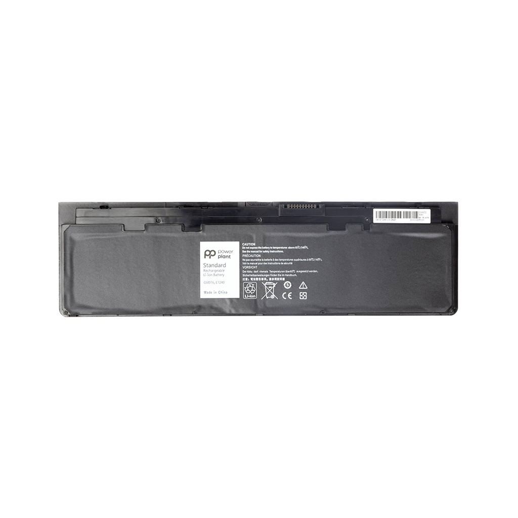 Акумулятор до ноутбука PowerPlant DELL Latitude E7240 (WD52H, DL7240PJ) 7.4V 4800mAh (NB440740) - фото 1