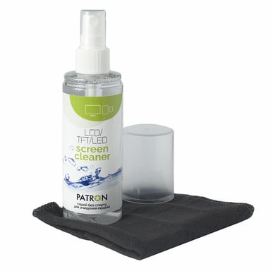 Спрей для очищення Patron Screen spray for TFT/LCD/LED 120ml +microfiber 20х20 (F3-022) - фото 1