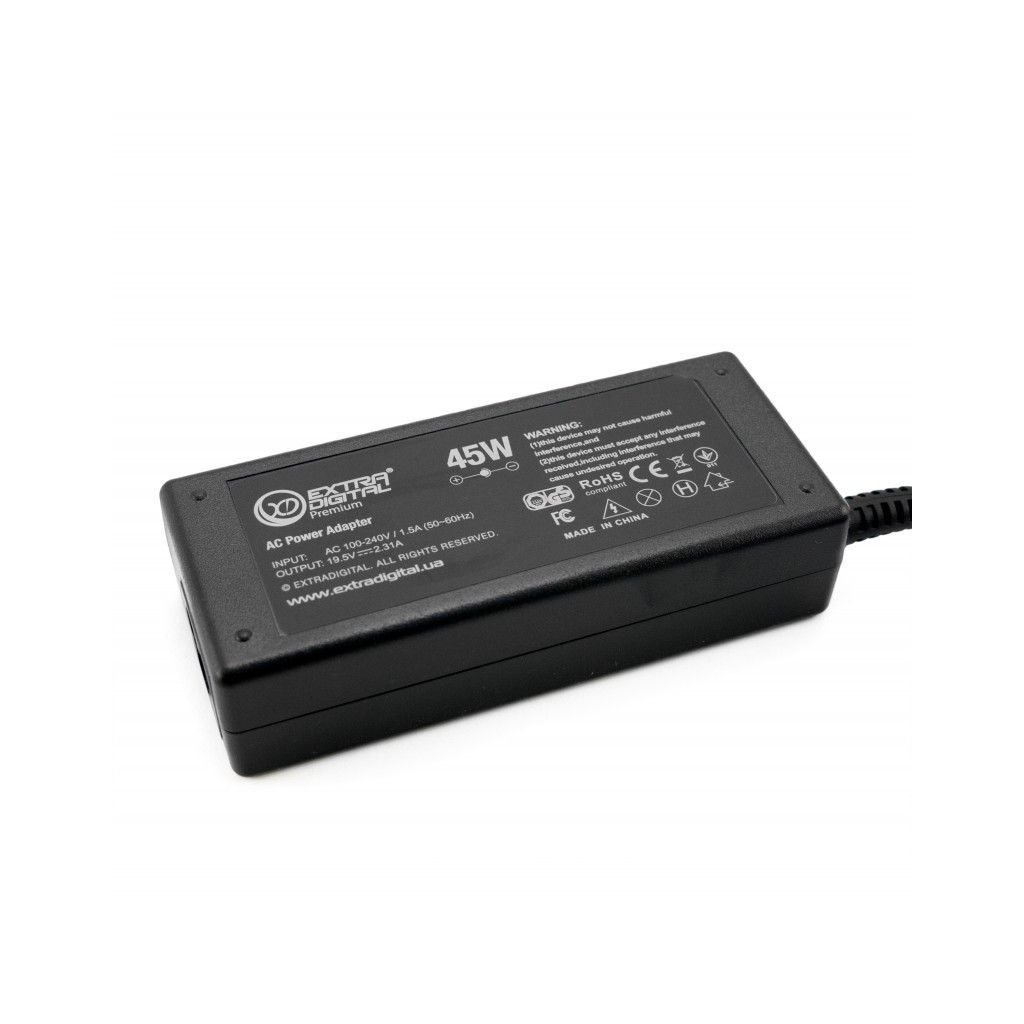Блок живлення до ноутбуку Extradigital HP 19.5V, 2.31A, 45W (4.5x3.0) (PSH3862) - фото 4 Блок живлення до ноутбуку Extradigital HP 19.5V, 2.31A, 45W (4.5x3.0) (PSH3862) - фото 4