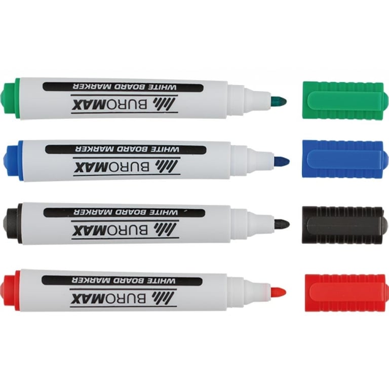 Набір маркерів Buromax JOBMAX Board, SET*4шт+губка (BM.8800-84) - фото 3