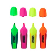 Набір маркерів Buromax highlighter pen, NEON, chisel tip, SET 4 colors (BM.8904-84) - фото 1