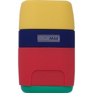 Точилка Buromax RUBBER TOUCH /large, container, eraser (BM.4771-1) - фото 1