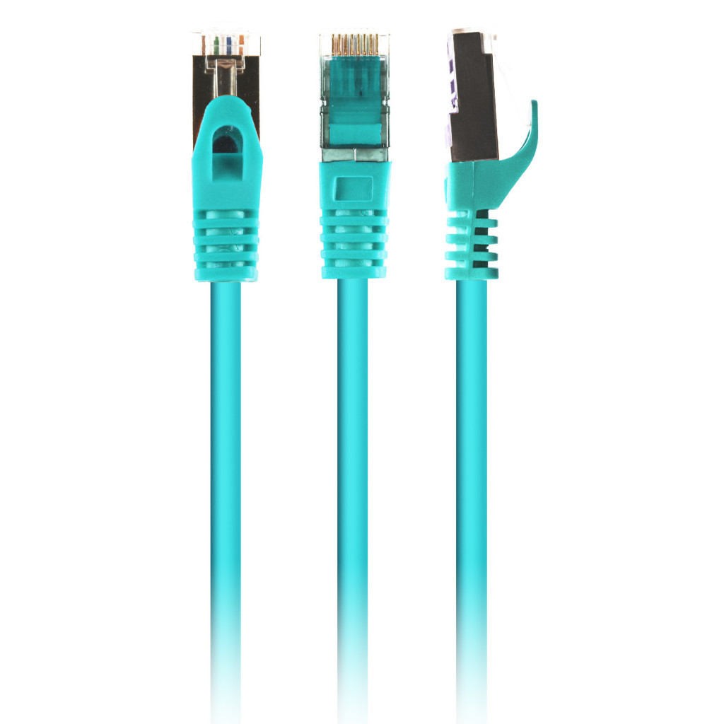Патч-корд 3м S/FTP Cat 6A CU LSZH green Cablexpert (PP6A-LSZHCU-G-3M) - фото 1