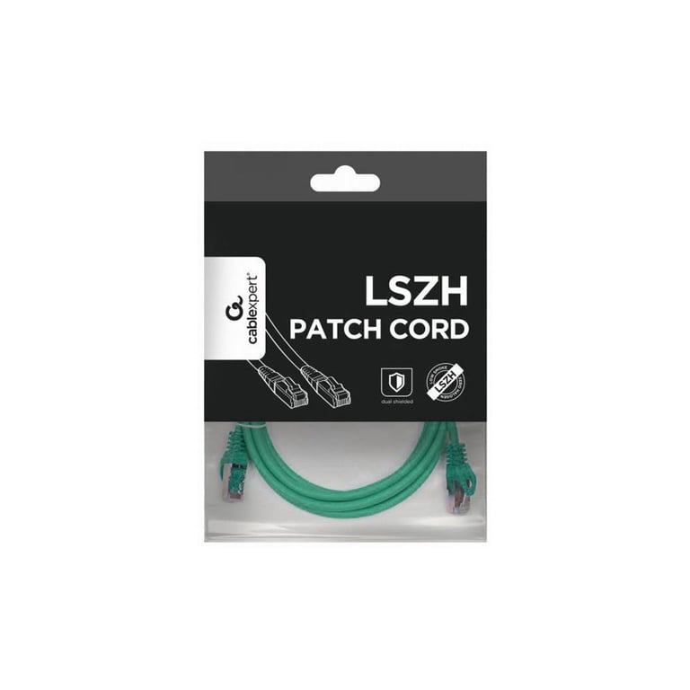 Патч-корд 3м S/FTP Cat 6A CU LSZH green Cablexpert (PP6A-LSZHCU-G-3M) - фото 4