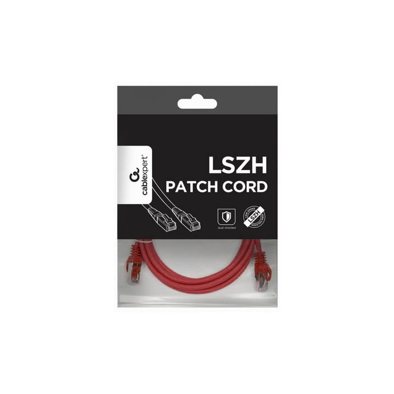 Патч-корд 2м S/FTP Cat 6A CU LSZH red Cablexpert (PP6A-LSZHCU-R-2M) - фото 4