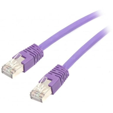 Патч-корд 0.25м S/FTP Cat 6A CU LSZH violet Cablexpert (PP6A-LSZHCU-V-0.25M) - фото 1