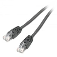 Патч-корд 1м UTP cat 6 CCA black Cablexpert (PP6U-1M/BK) - фото 1