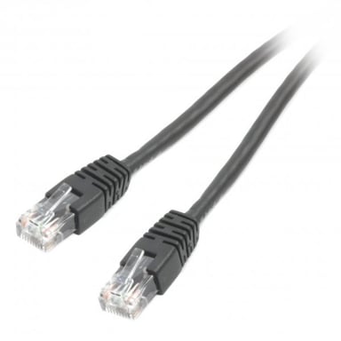 Патч-корд 1м UTP cat 6 CCA black Cablexpert (PP6U-1M/BK) - фото 1