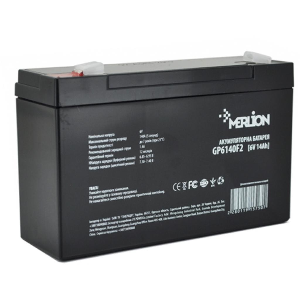 Батарея до ДБЖ Merlion 6V-14Ah (GP6140F2) - головне фото