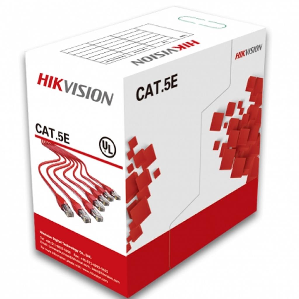 Кабель мережевий Hikvision UTP 305м cat.5e, CU, 4*2*0,5мм (DS-1LN5E-S) - фото 1 Кабель мережевий Hikvision UTP 305м cat.5e, CU, 4*2*0,5мм (DS-1LN5E-S) - фото 1