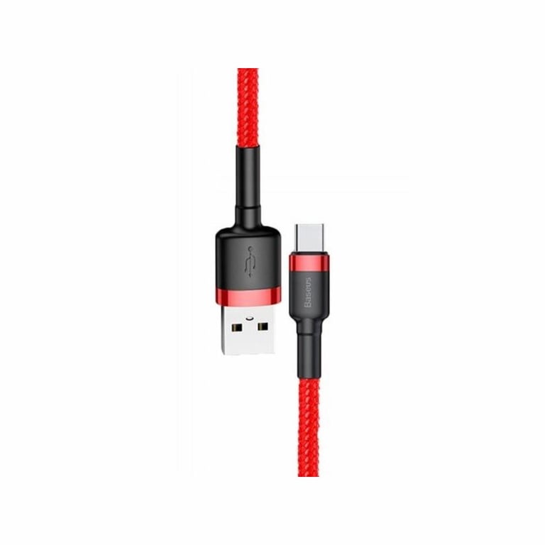 Дата кабель USB 2.0 AM to USB-C 1.0m Cafule 3A red+red Baseus (CATKLF-B09) - фото 3