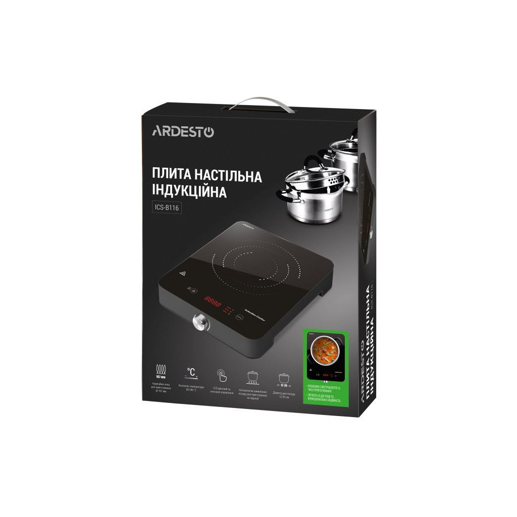 Настільна плита Ardesto ICS-B116 - фото 8 Настільна плита Ardesto ICS-B116 - фото 8