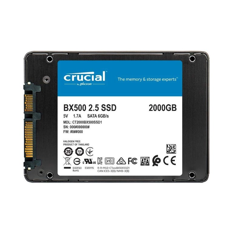 Накопичувач SSD 2.5" 2TB Micron (CT2000BX500SSD1) - фото 2