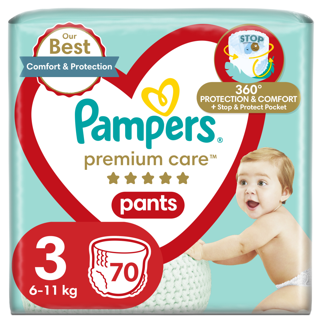 Підгузки Pampers Premium Care Pants Midi Розмір 3 70 шт (8001090759955) - фото 1 Підгузки Pampers Premium Care Pants Midi Розмір 3 70 шт (8001090759955) - фото 1