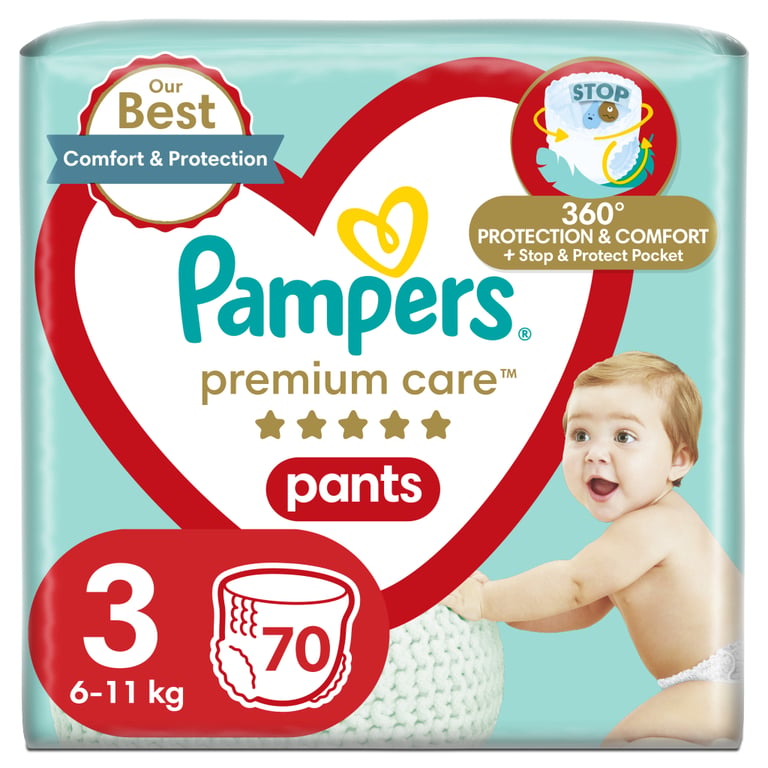 Підгузки Pampers Premium Care Pants Midi Розмір 3 70 шт (8001090759955) - фото 1
