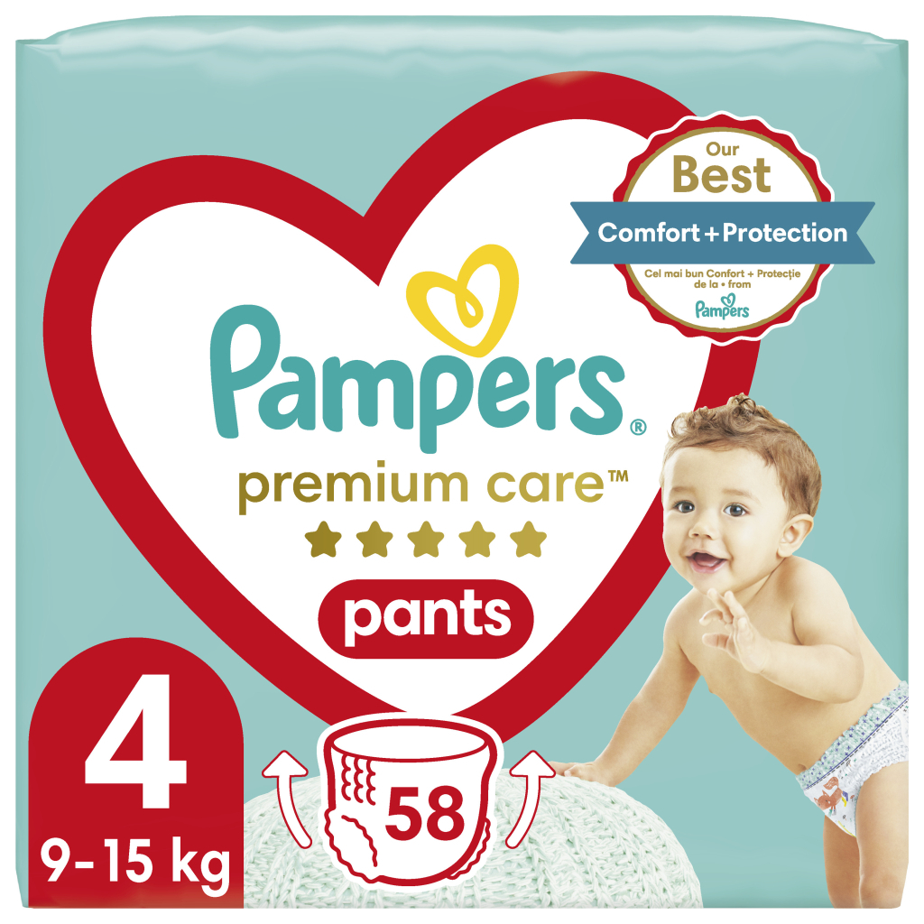 Підгузки Pampers Premium Care Pants Maxi Розмір 4 58 шт (8001090759993) - фото 1 Підгузки Pampers Premium Care Pants Maxi Розмір 4 58 шт (8001090759993) - фото 1
