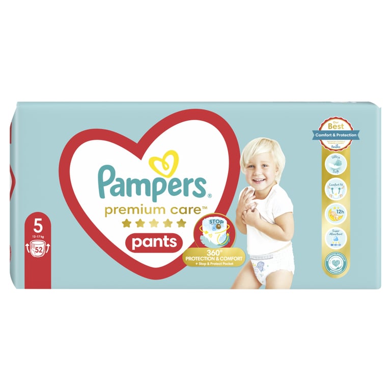 Підгузки Pampers Premium Care Pants Junior 5, 52 шт (8001090760036) - фото 2