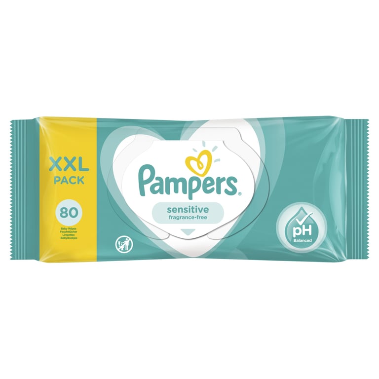 Дитячі вологі серветки Pampers Sens 80 шт (8001841041421) - фото 1