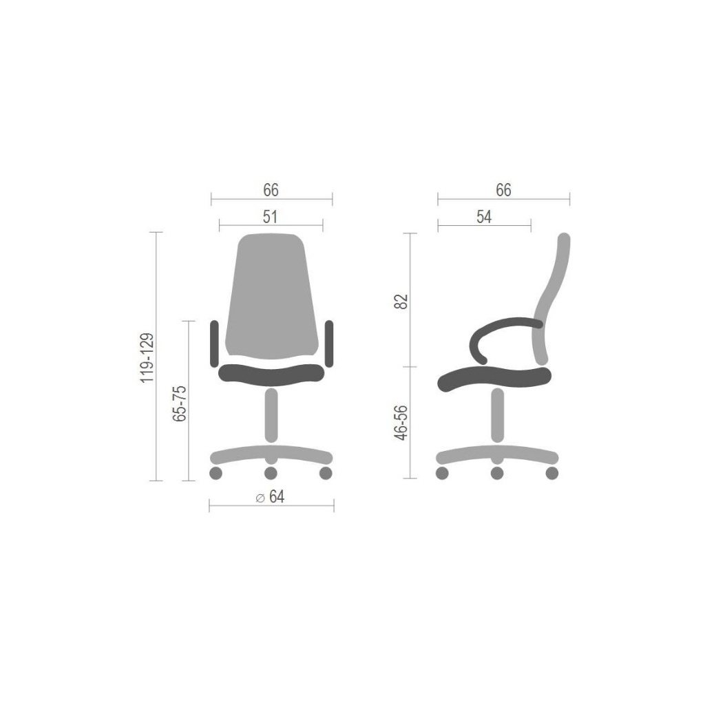 Офісне крісло Аклас Дорос CH Tilt Серое (16109) - фото 6 Офісне крісло Аклас Дорос CH Tilt Серое (16109) - фото 6