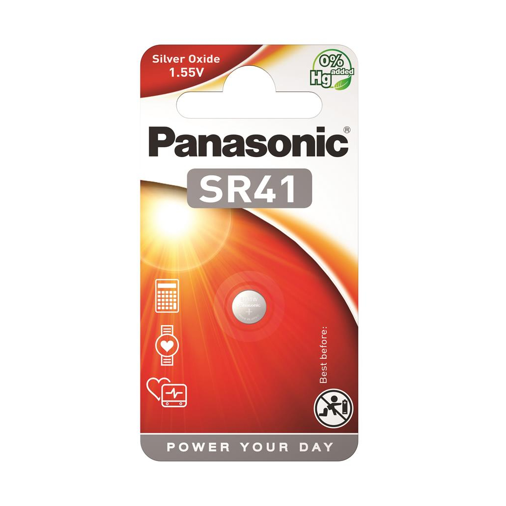 Батарейка SR41 (392, V392, D392) Silver Oxide Panasonic (SR-41EL/1B) Батарейка SR41 (392, V392, D392) Silver Oxide Panasonic (SR-41EL/1B)