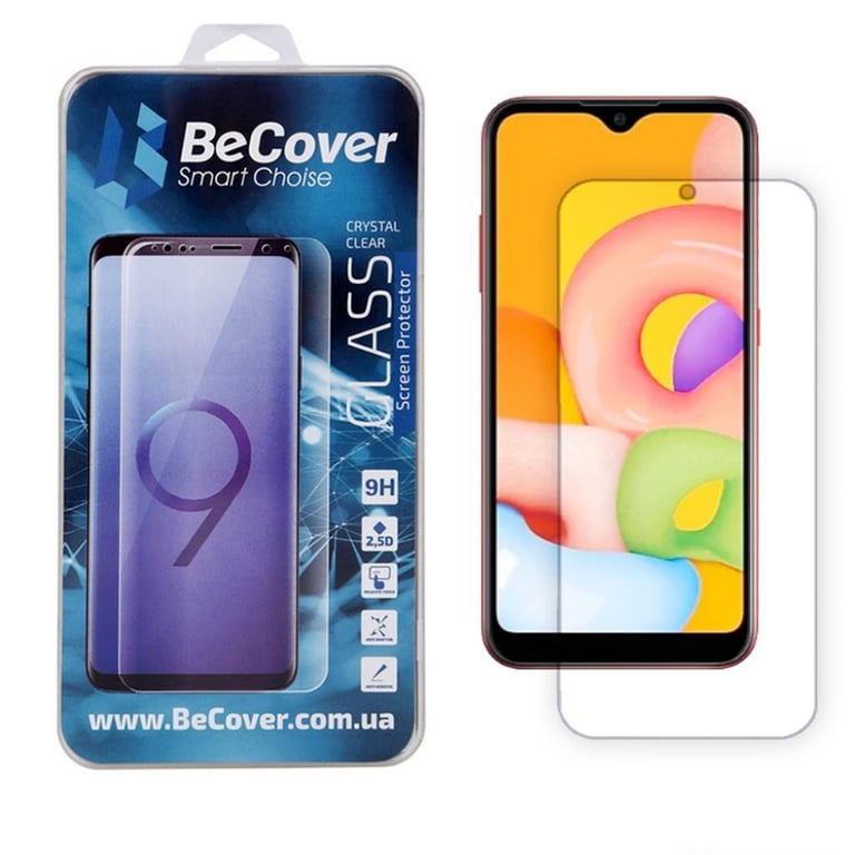 Скло захисне BeCover Samsung Galaxy A01 SM-A015 Crystal Clear Glass (704667) - фото 1