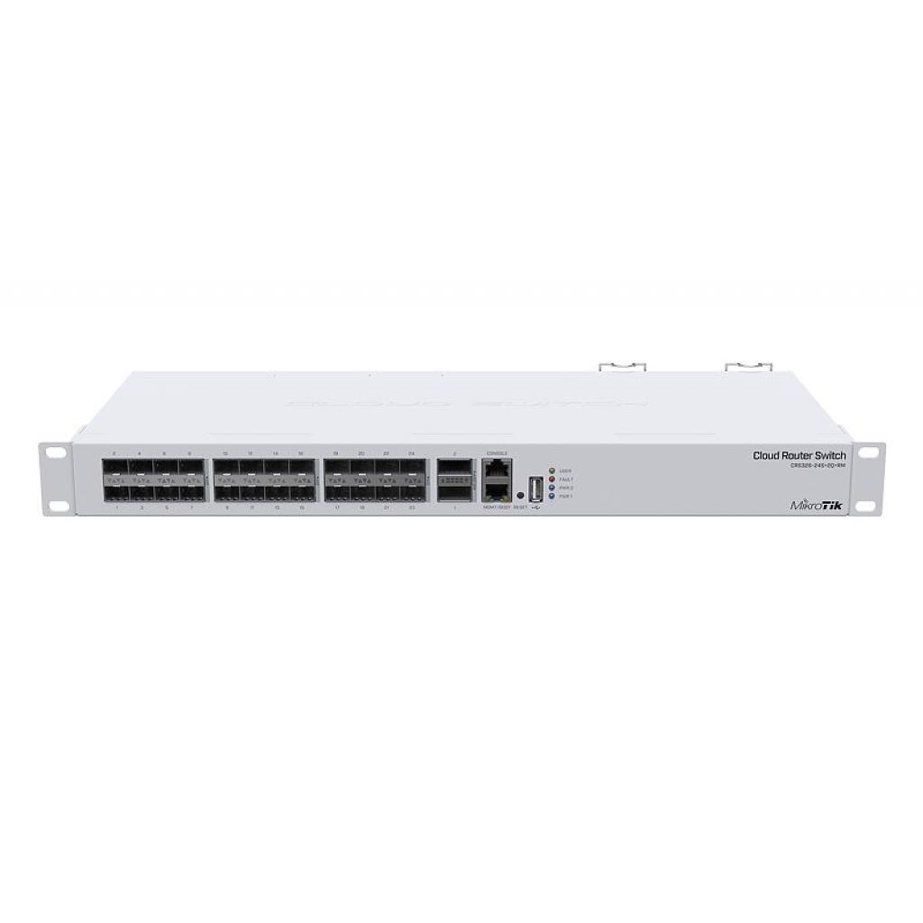 Комутатор мережевий Mikrotik CRS326-24S+2Q+RM - фото 1 Комутатор мережевий Mikrotik CRS326-24S+2Q+RM - фото 1