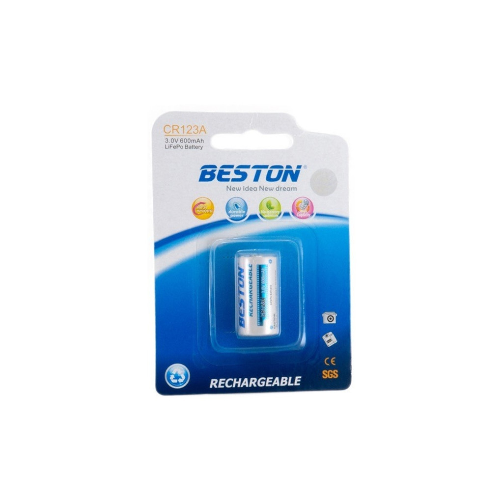 Акумулятор Beston CR123A (16340) 600mAh Lithium (AAB1844) - фото 1