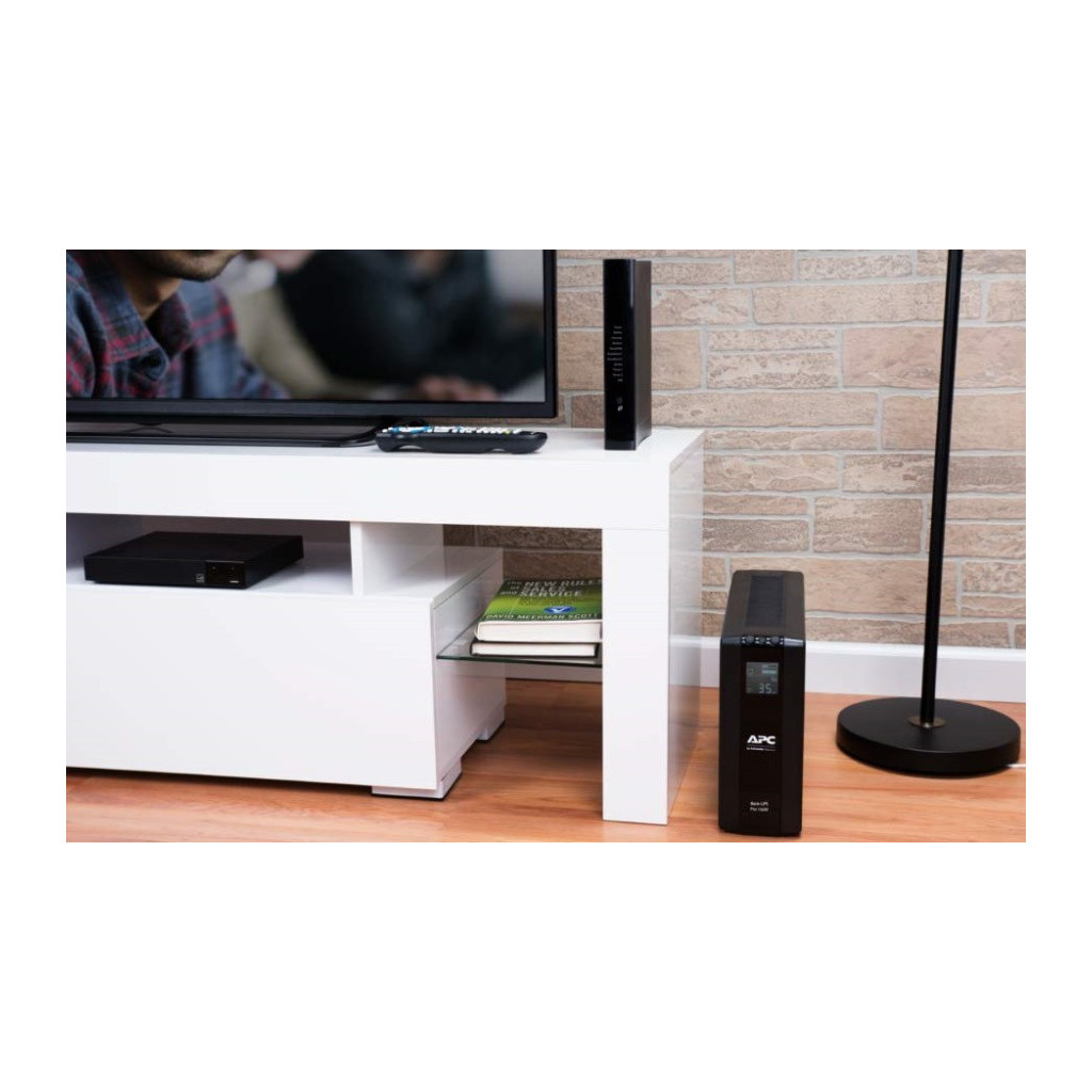 Пристрій безперебійного живлення APC Back-UPS Pro BR 1600VA, LCD (BR1600MI) - фото 5 Пристрій безперебійного живлення APC Back-UPS Pro BR 1600VA, LCD (BR1600MI) - фото 5