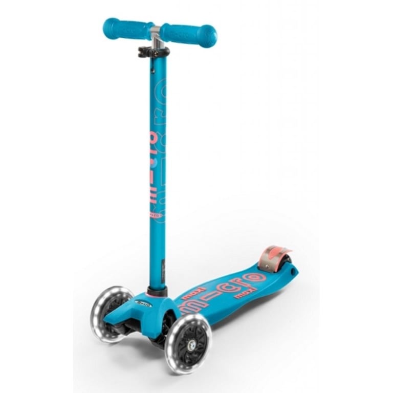 Самокат Micro Maxi Deluxe Aqua LED (MMD078) - фото 1