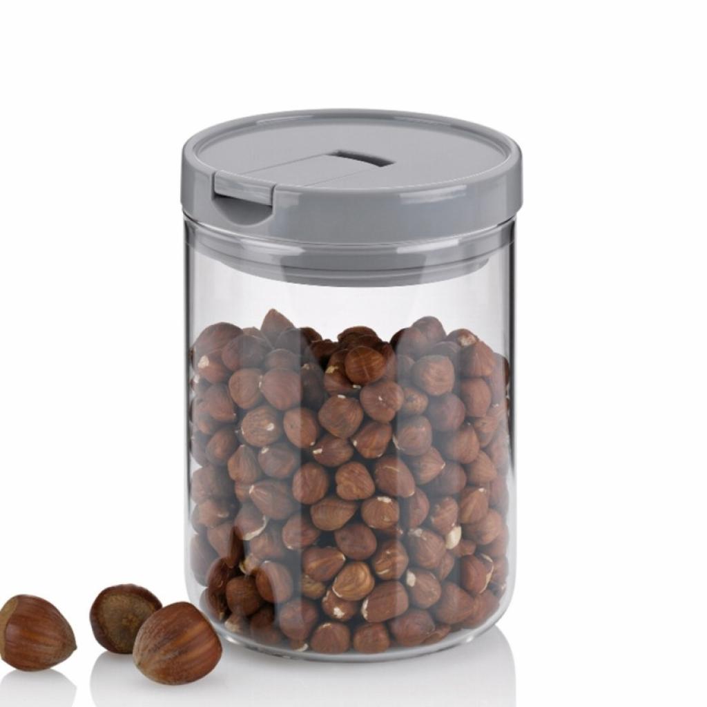 Ємність для сипучих продуктів Kela Arik Grey 0,6 л 10,5х11 см (12107) - фото 5 Ємність для сипучих продуктів Kela Arik Grey 0,6 л 10,5х11 см (12107) - фото 5