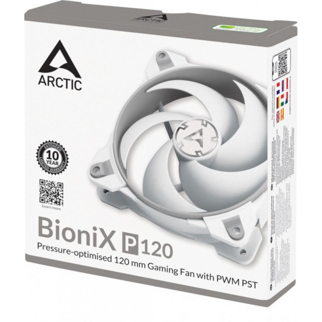 Кулер до корпусу Arctic BioniX P120 - Grey/White (ACFAN00167A) - фото 6 Кулер до корпусу Arctic BioniX P120 - Grey/White (ACFAN00167A) - фото 6