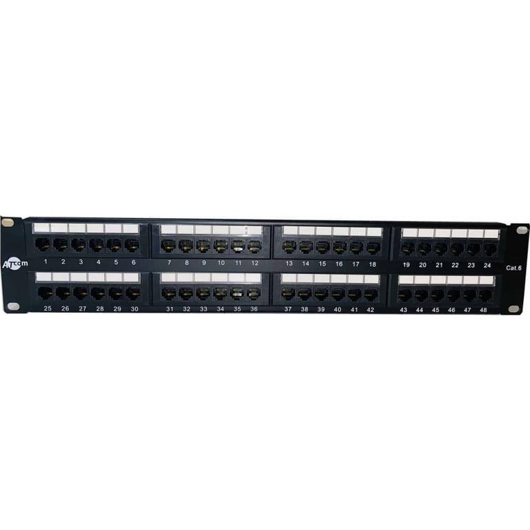 Патч-панель Atcom 19″ 48 портов UTP cat.6 (P6048)