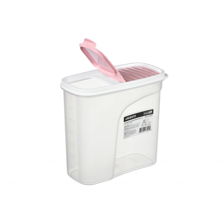 Ємність для сипучих продуктів Ardesto Fresh 1.8 л Pink (AR1218PP) - фото 2
