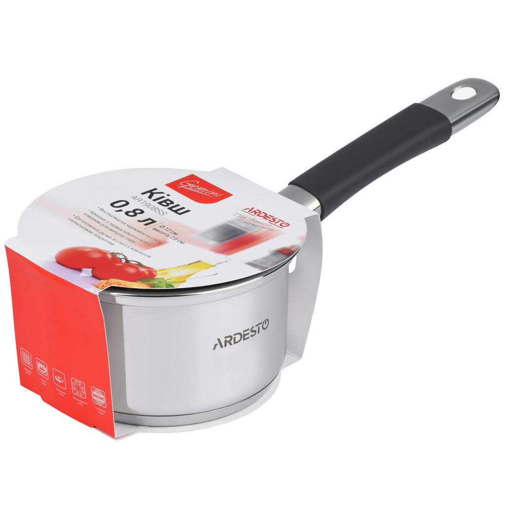 Ківш Ardesto Gemini 0.8 л (AR1908SS) - фото 3 Ківш Ardesto Gemini 0.8 л (AR1908SS) - фото 3