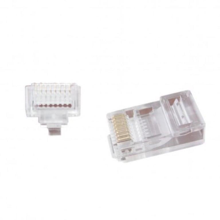 Конектор Cablexpert RJ45 cat.5e UTP 8P8C (сквозное отв., позолоч. конт.) 10 шт (LC-PTU-01/10) - фото 2